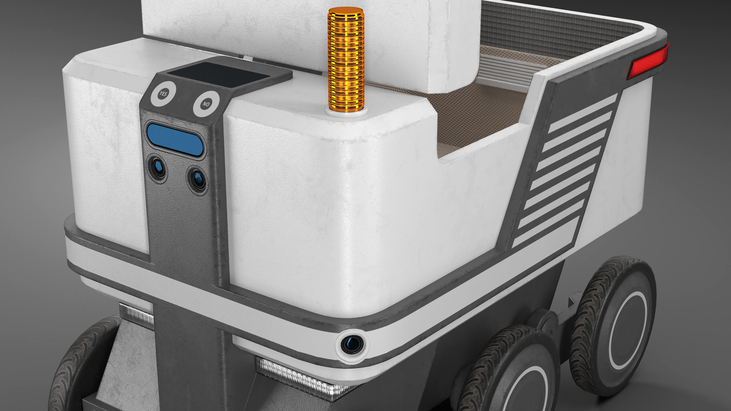 Delivery Courier Robot Props Daz Content