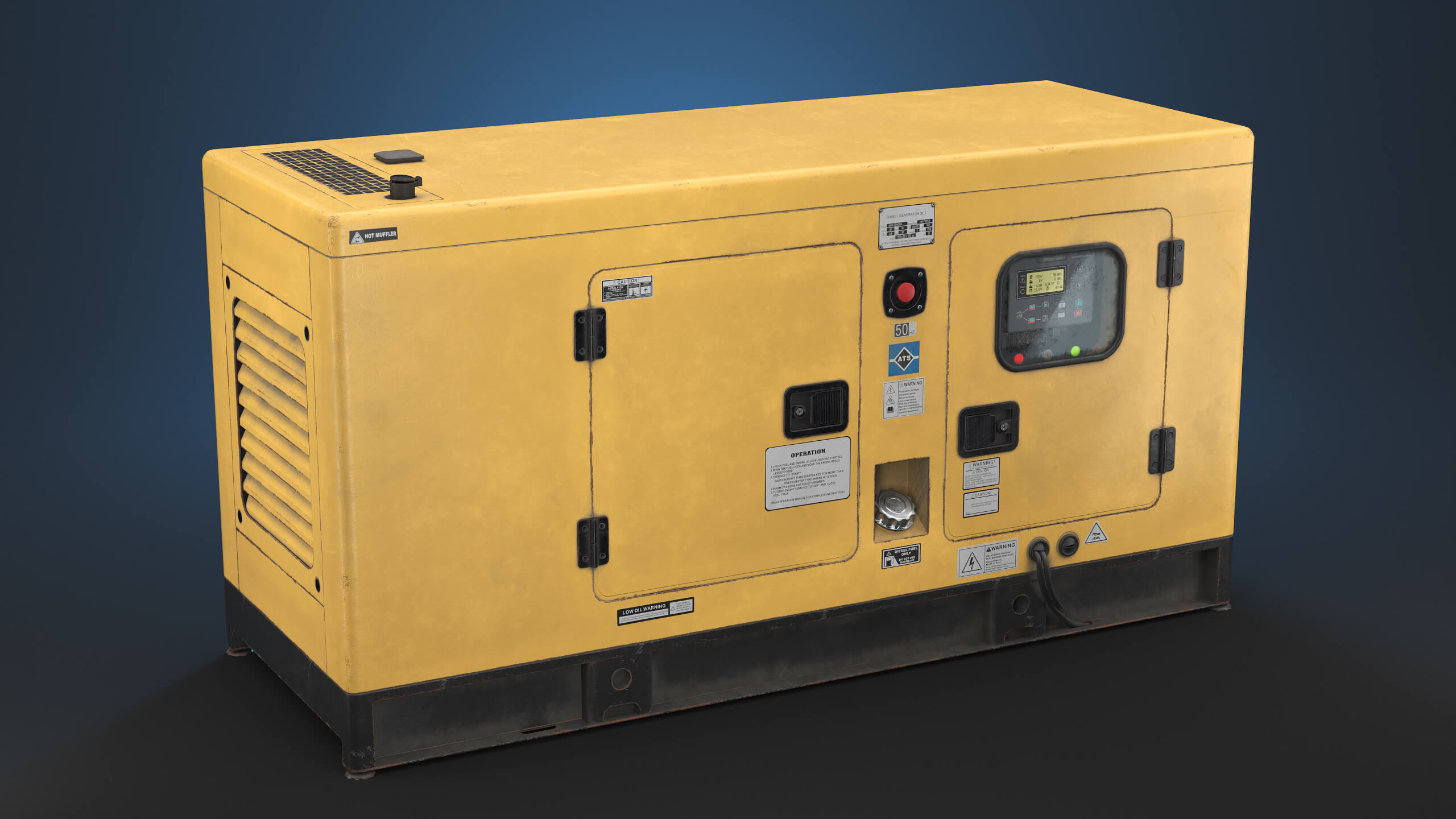 Diesel Generator Props Daz Content