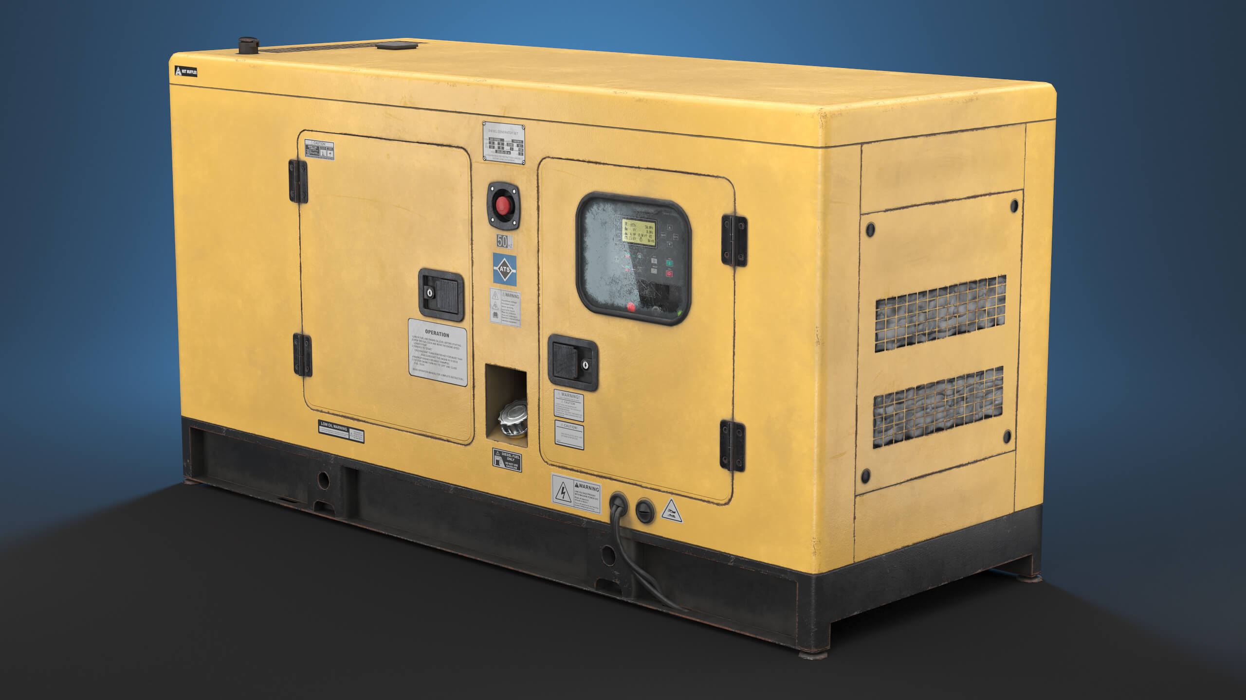 Diesel Generator Props Daz Content