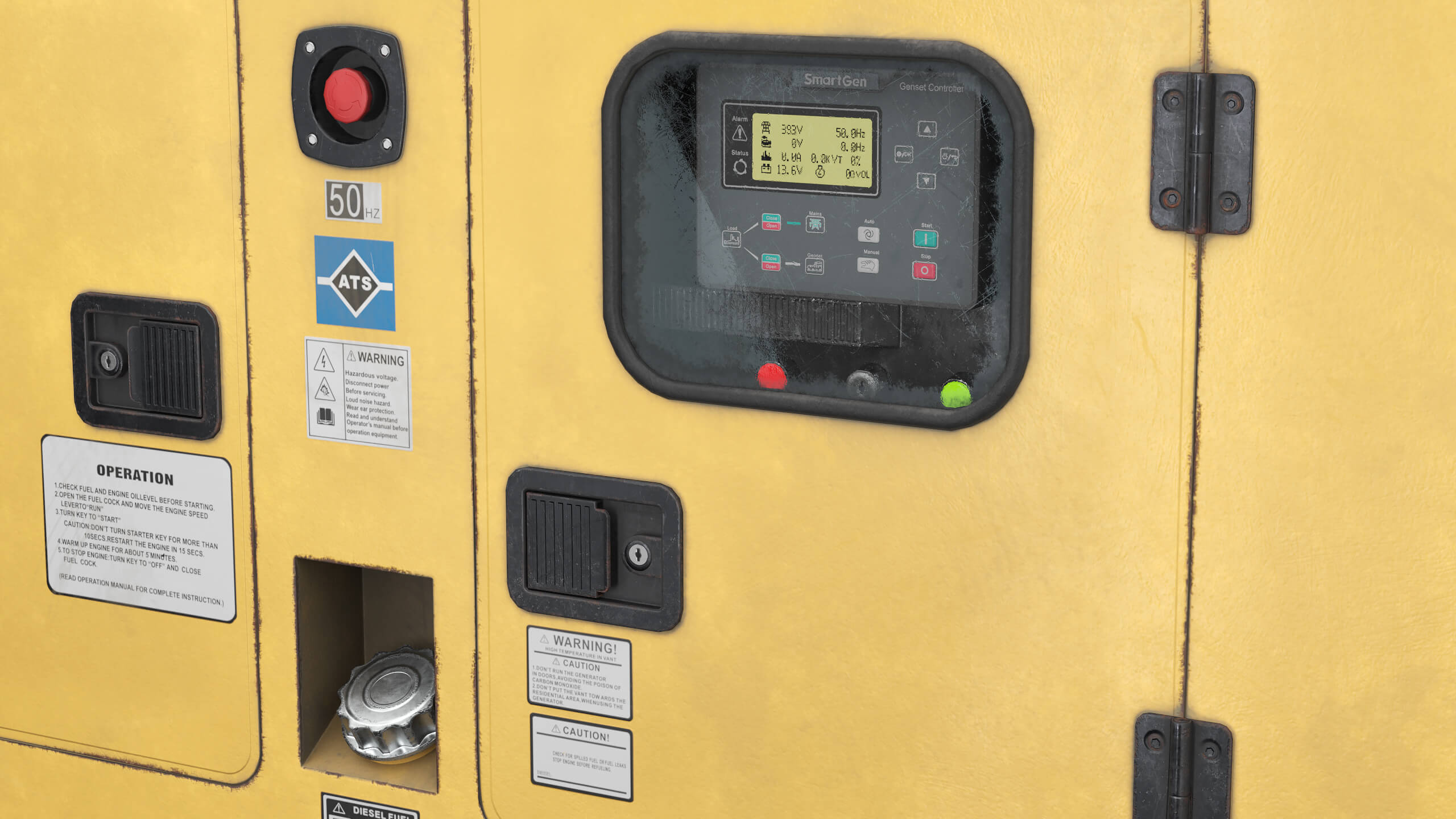 Diesel Generator Props Daz Content