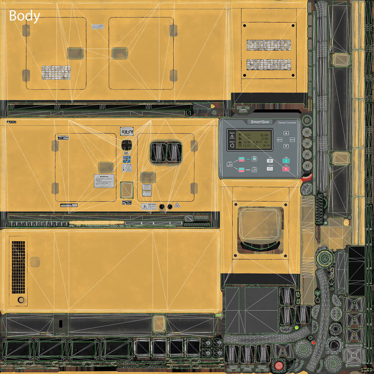 Diesel Generator Props Daz Content