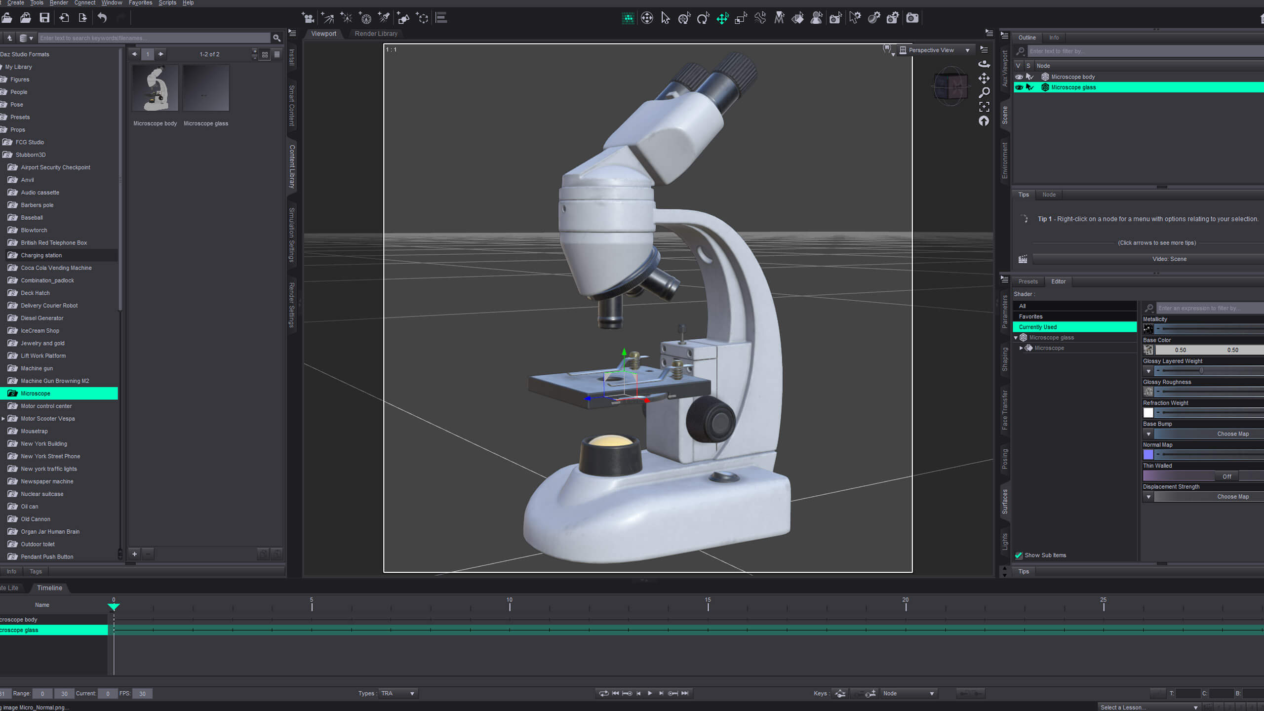 Microscope Props Daz Content
