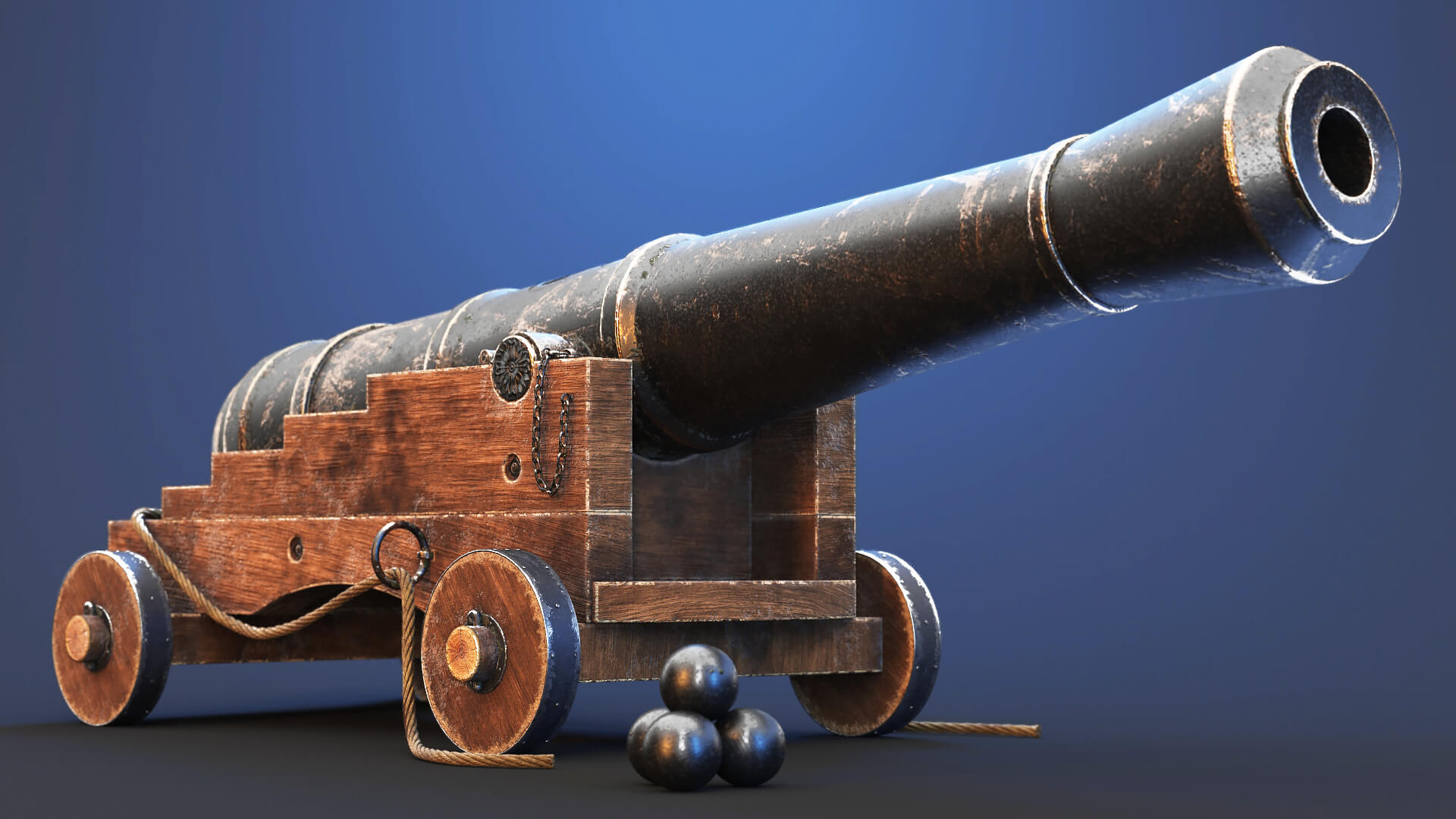 Old Cannon Props Daz Content