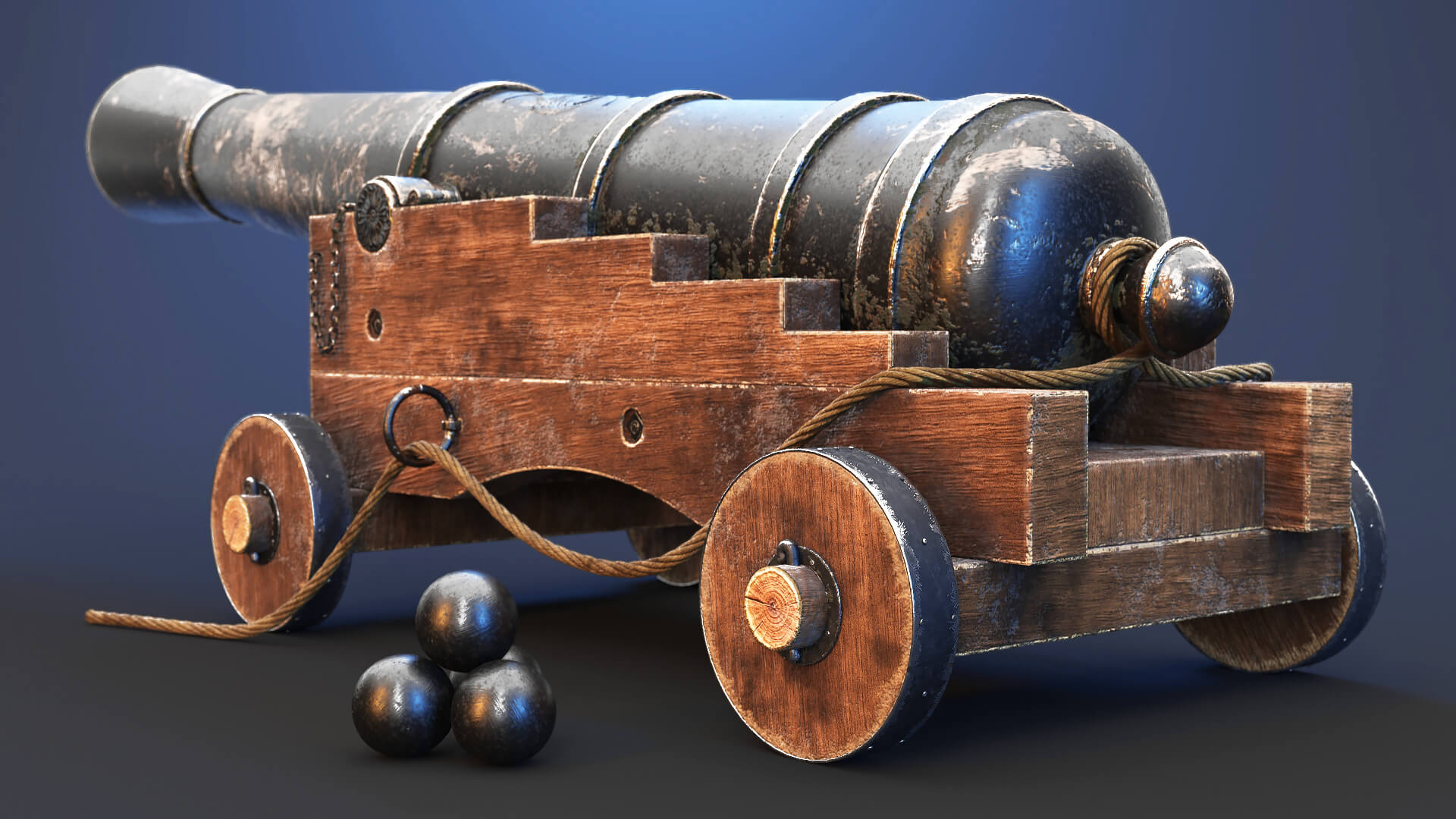 Old Cannon Props Daz Content