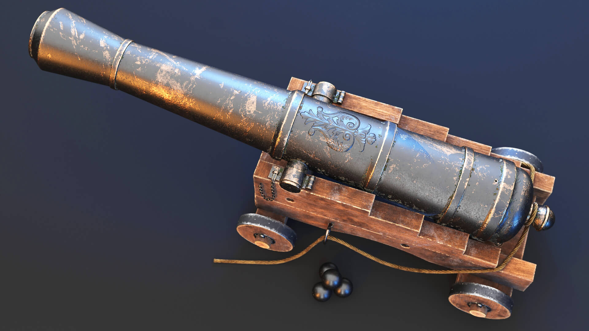 Old Cannon Props Daz Content