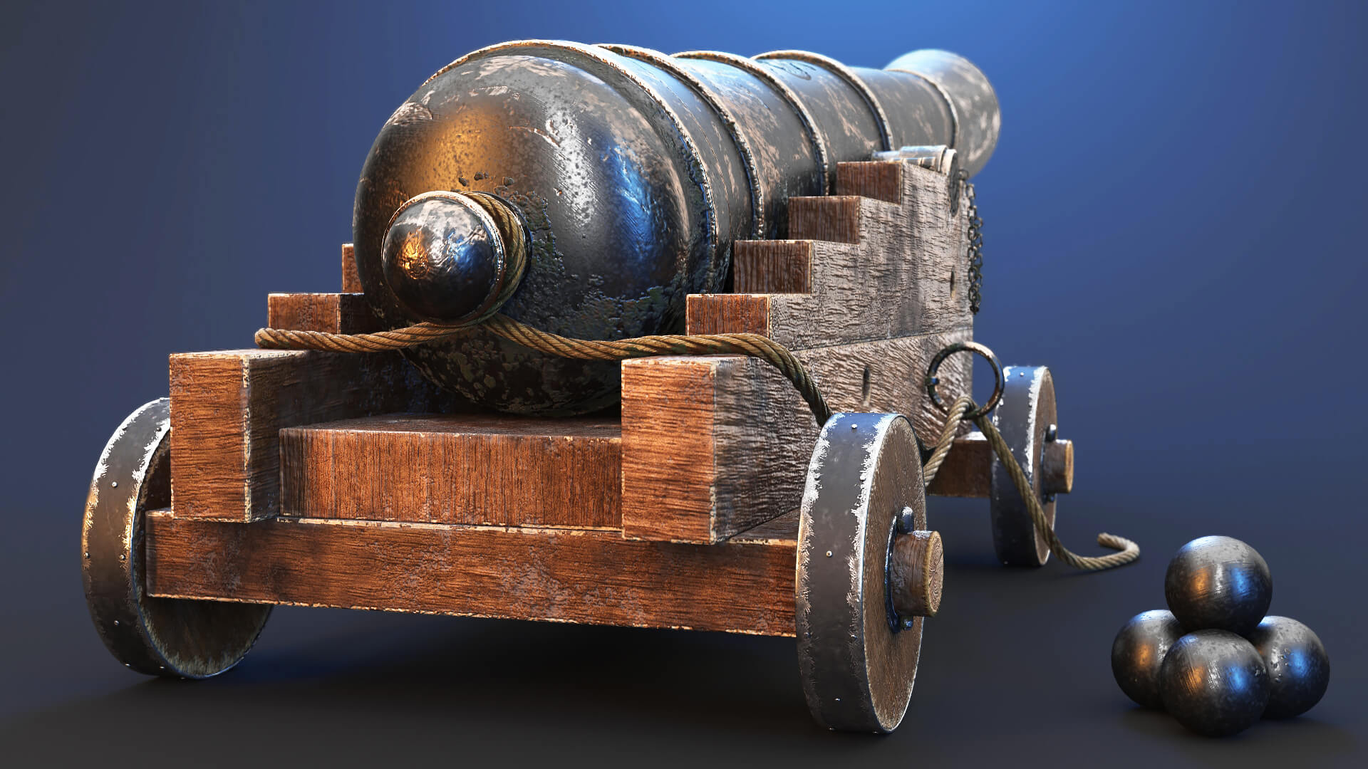Old Cannon Props Daz Content