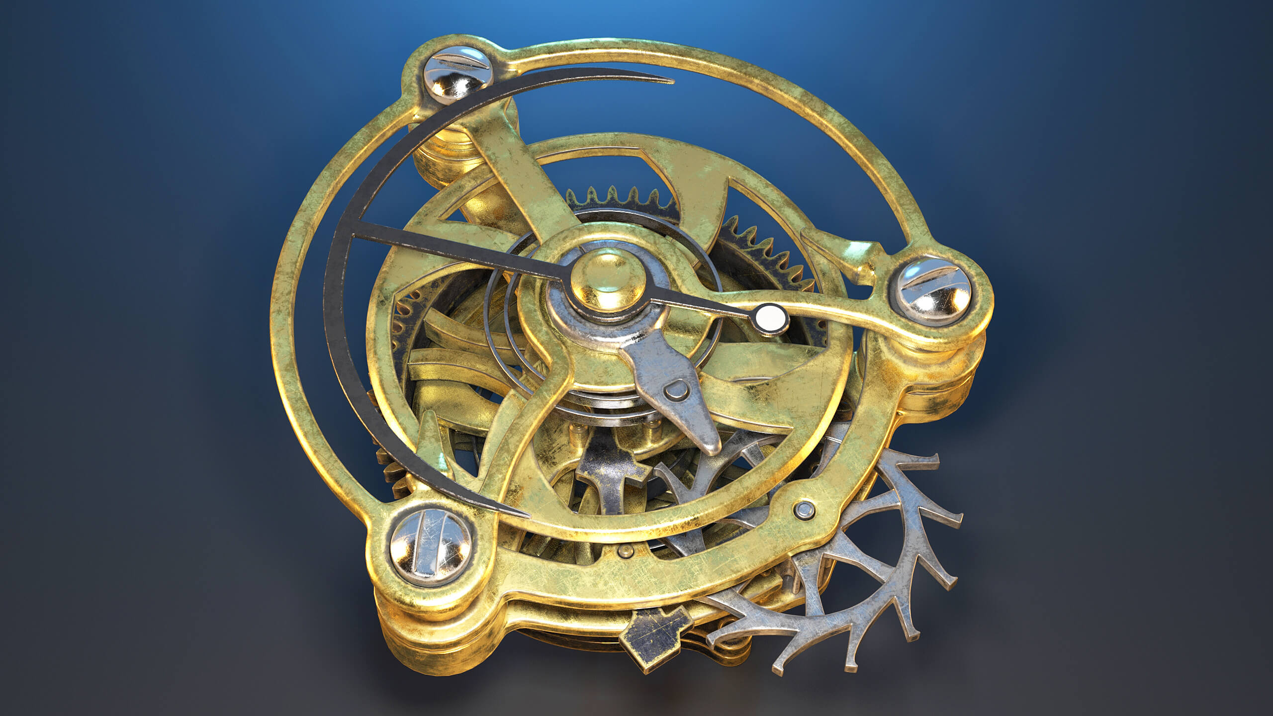 Tourbillon Mechanism Props Daz Content
