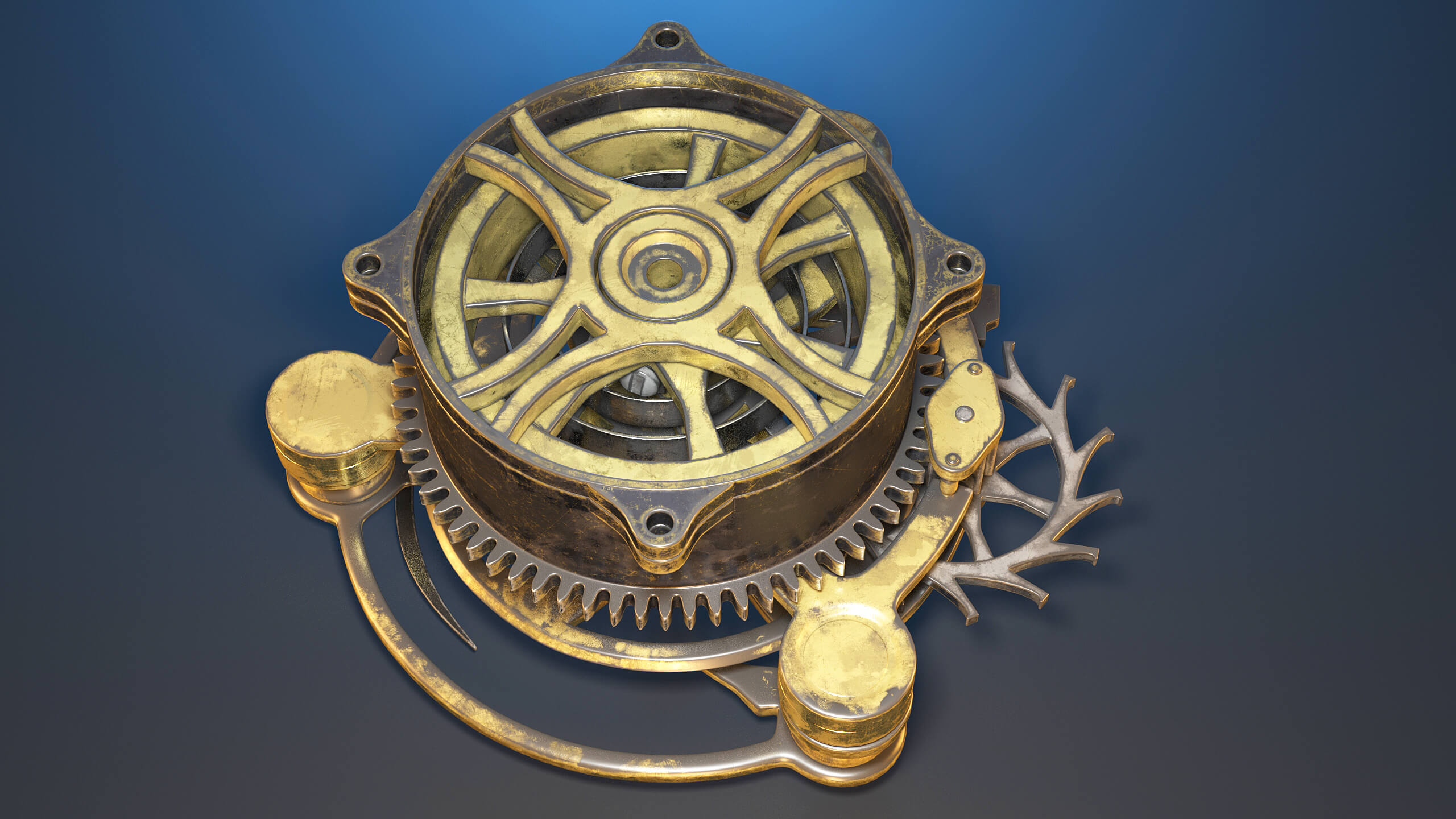 Tourbillon Mechanism Props Daz Content