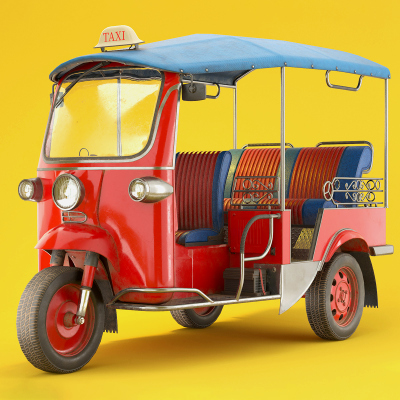 Tuk Tuk Taxi Props Daz Content