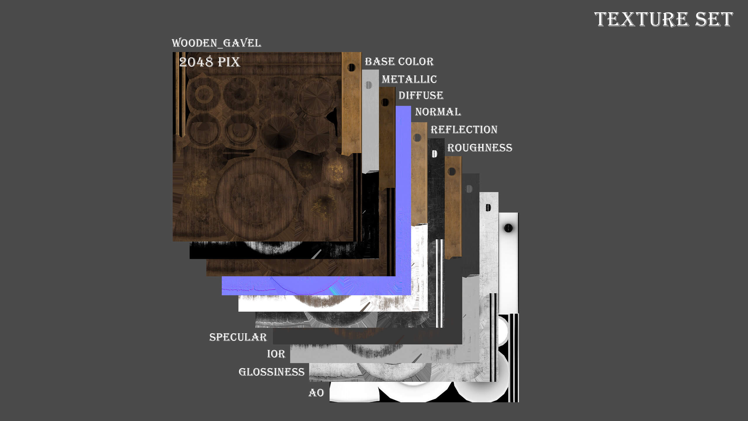 Wooden Judge Gavel Props Daz Content