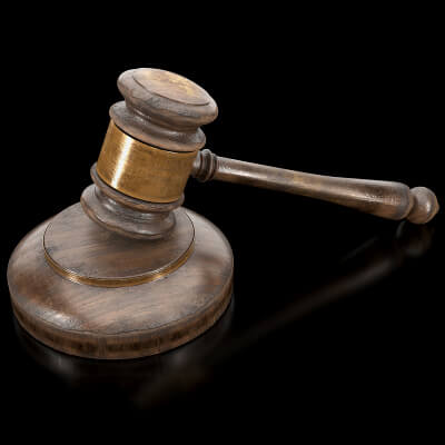 Wooden Judge Gavel Props