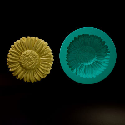 Botanical Sunflower and Casting Mold