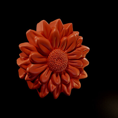 Calendula Flower and Casting Mold