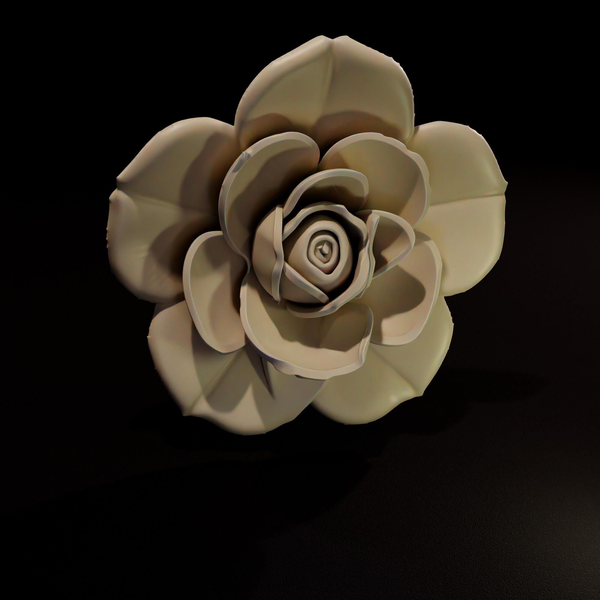 Elegant Gardenia Blossom 3D Model