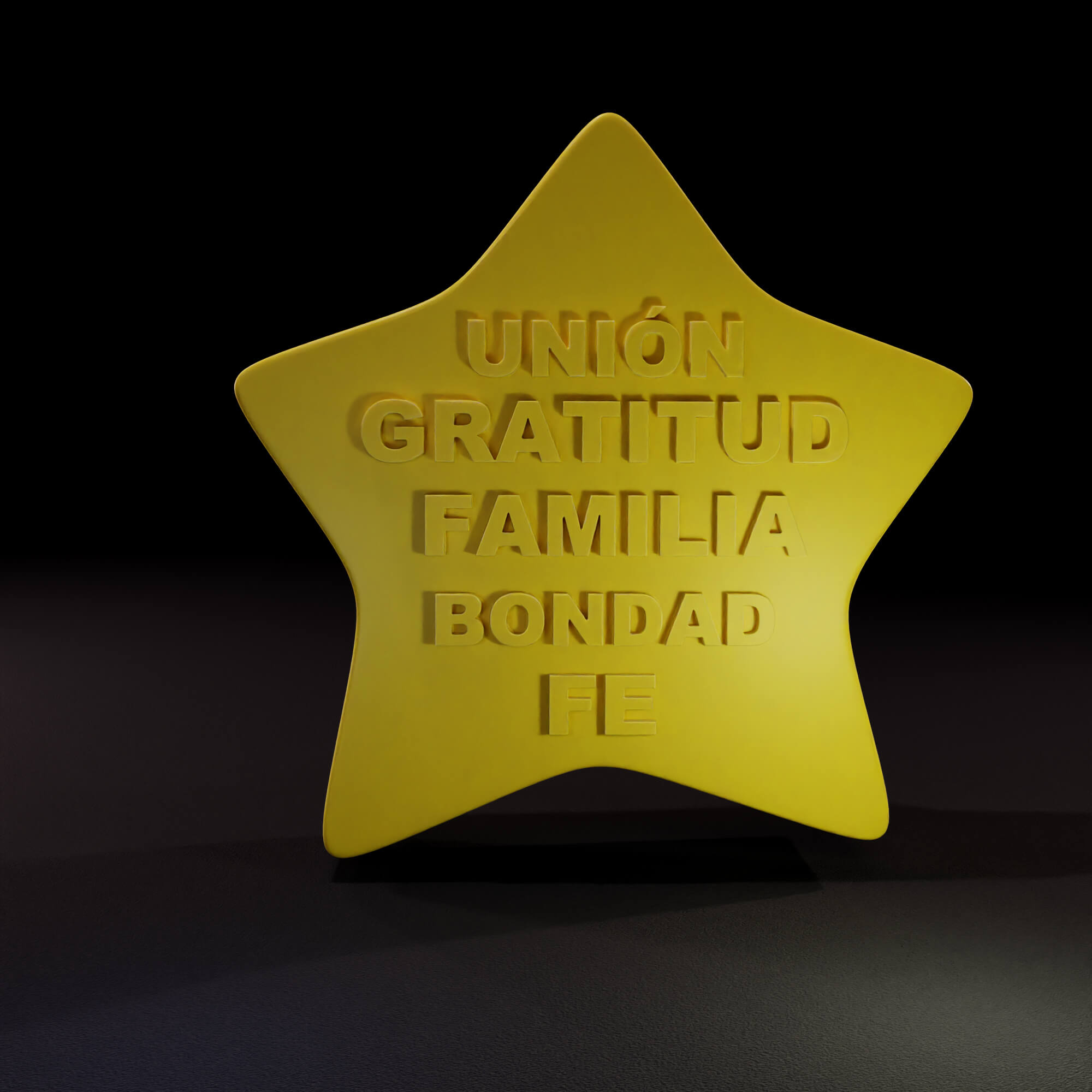 Estrella de Intenci&oacuten 3D Model