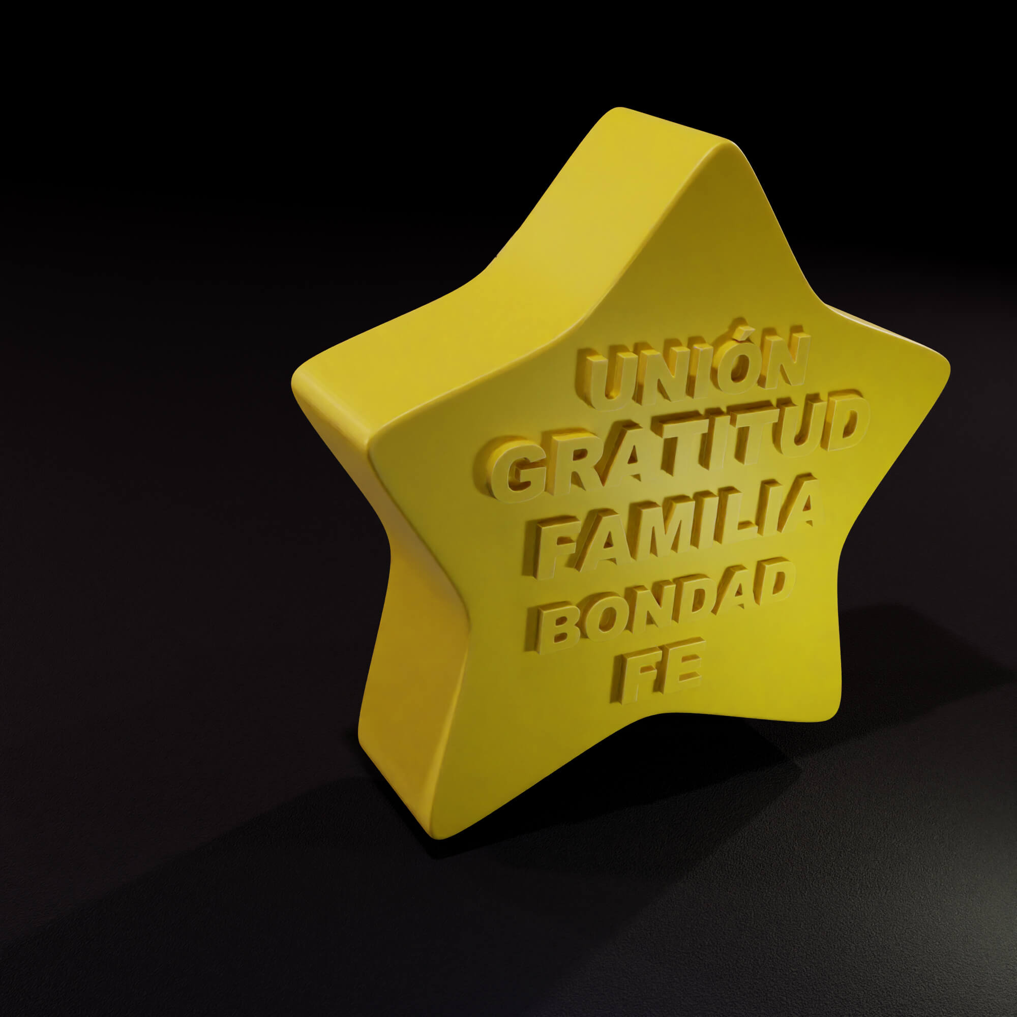 Estrella de Intenci&oacuten 3D Model