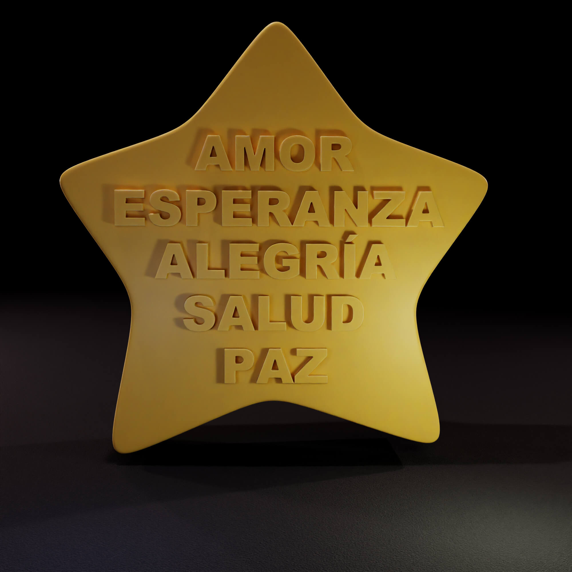 Estrella de los Buenos Deseos 3D Model