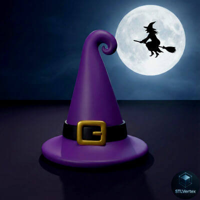 Hat Witch 3D Printing STL Model