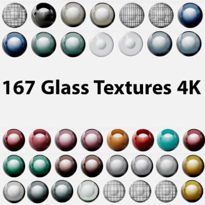 167 Glass Textures 4K