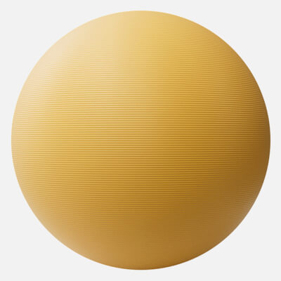 3D Printed Yellow Plastic Linear Grooves 4K