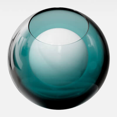 Aquamarine Blue Tinted Glass 4K