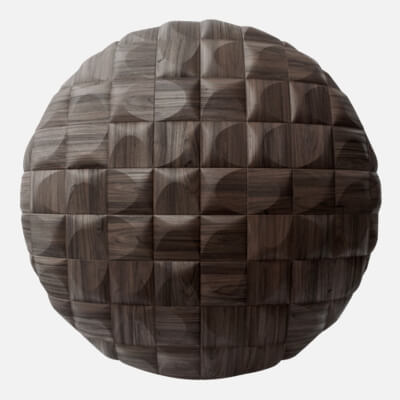 Arch Surface Walnut Wood Panel 4K