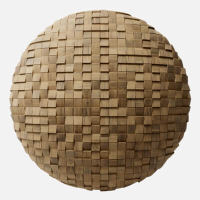 Bevelled Mosaic Oak Wood Panel 4K