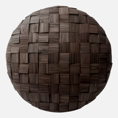 Bevelled Square Walnut Wood Panel 4K