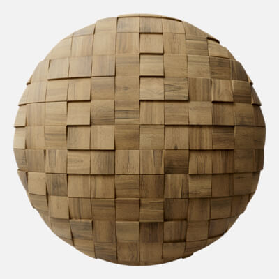 Bevelled Vertical Square Oak Wood Panel 4K