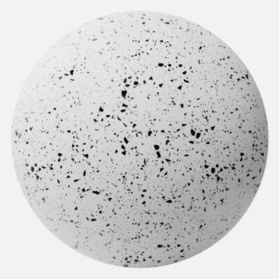 Black and White Recycled Terrazzo Plastic 4K