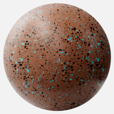 Burnt Sienna Terrazzo Plastic 4K