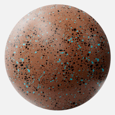 Burnt Sienna Terrazzo Plastic 4K