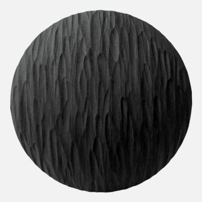 Chiselled Hardwood Black Wax Finish 4K