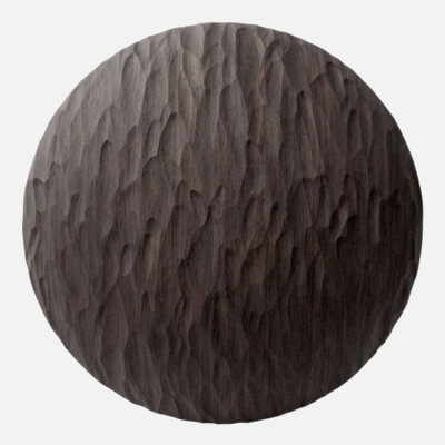 Chiselled Walnut Hardwood Gouged Finish 4K