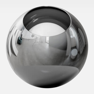 Chrome Dichroic Mirror Glass 4K