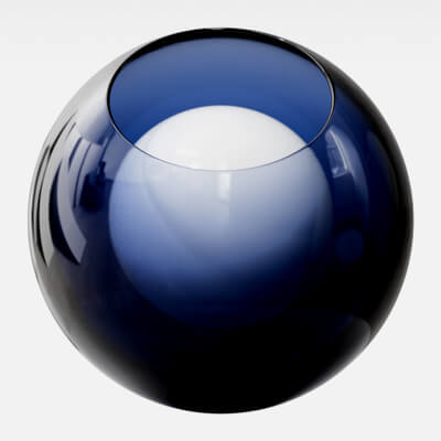 Cobalt Blue Tinted Glass 4K