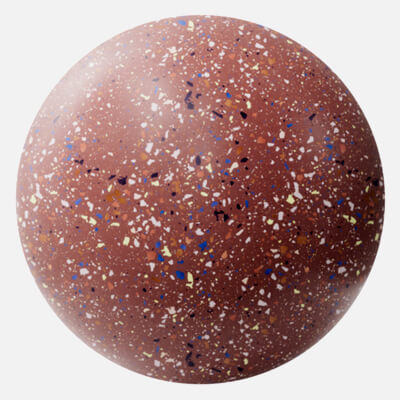 Colourful Red Terrazzo Plastic 4K