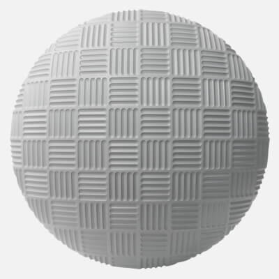 Concave Geometric Grid Textured Plastic 4K