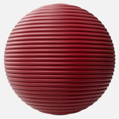 Convex Fluted Burgundy Plastic 4K