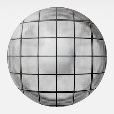 Cross Reed Glass Block Tile Frosted 4K