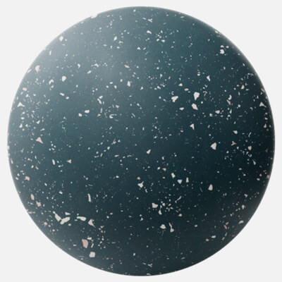 deep blue ceramic terrazzo 4k