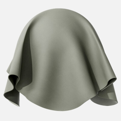 Faux Leather Embossed Grain Deep Sage 4K