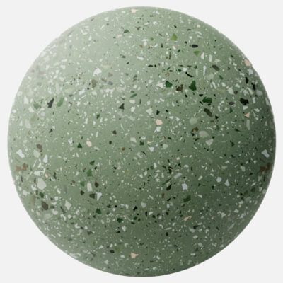 Green Ceramic Terrazzo Mixed Aggregates 4K