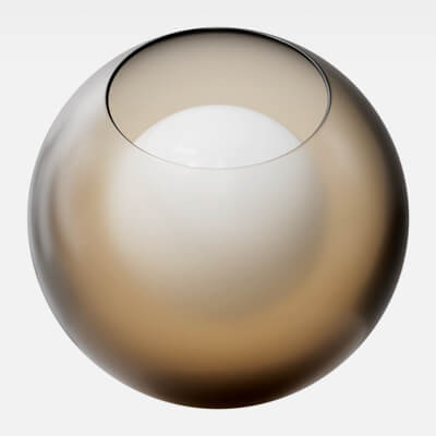 Hazel Brown Tinted Glass Frosted 4K