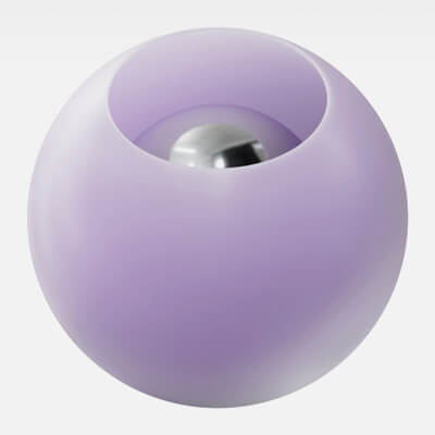 Heather Purple Milky Glass Frosted 4K