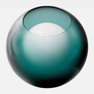 Kingfisher Blue Tinted Glass Frosted 4K
