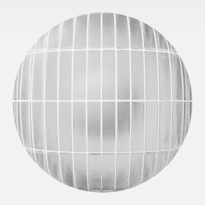 Knurled Glass Block Tile White Grout 4K