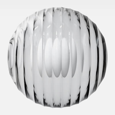 Large Arc Fluted Glass 4K
