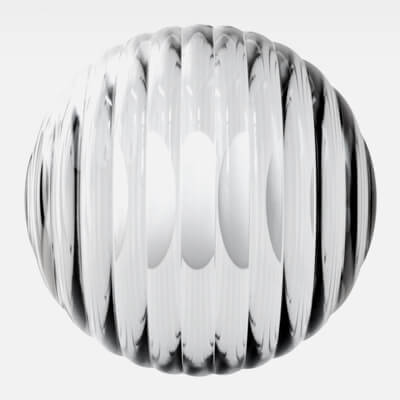 Large Arc Ribbed Glass 4K