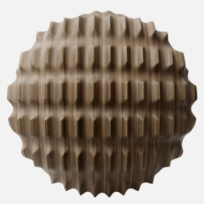 Milled Oak Wood Convex Pinch 4K